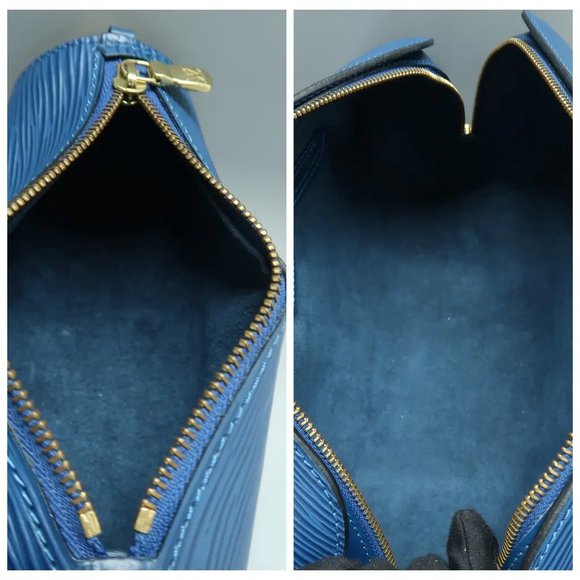 Louis Vuitton Soufflot  Blue W/P Epi Leather Shoulder Bag 574-022625 - Picture 10 of 12